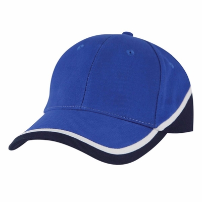 100% Cotton Printed Baseball Caps / Sandwich Baseball Cap Striped Style
