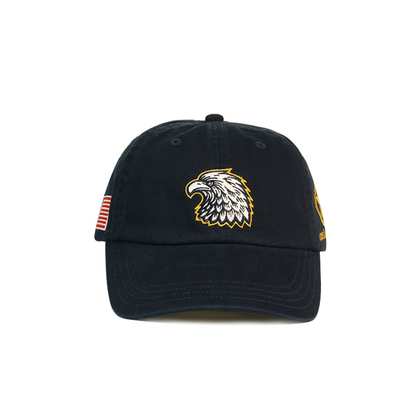 6 Panel Embroidered Baseball Caps Animal Eagle Pattern Dad Cap With America Flag