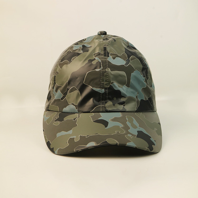 6 Panel Adjustable Baseball Cap For Low Profile Camouflage Unconstructed Dad Hat