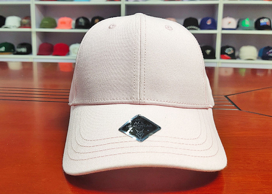 Hot Sale Pink 6 Panel Custom Your Own Logo Ponytail Baseball Sport Caps Hats For Women