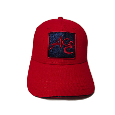 High-end ACE Unisex Female Male Custom Glitter Cloth Embroidery Logo Constructed Baseball Cap Hat