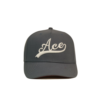 6 Panel Ace Band Baseball Cap 3d Embroidery Letter