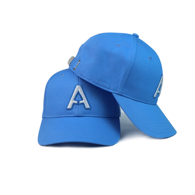 Fashionable Blue Color Five Panel Baseball Cap Size 56-60CM Soft