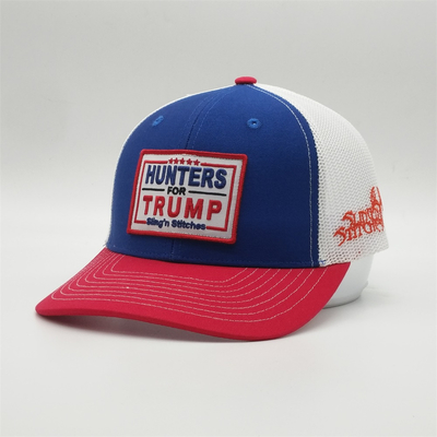 6 Panel Low Profile Hunters Mesh Trump Hat Single Buckle