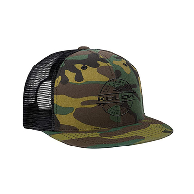 Camouflage Flat Brim Awesome Trucker Hats For Hip Hop Dance