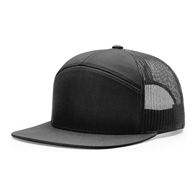 56CM 7 Panel Trucker Cap Richardson Blank Flat Brim 958 Snapback Hat For Men