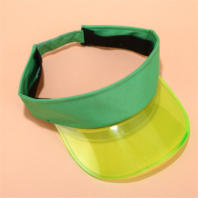 Headband Anti UV Casual Sports Visor Bike Sun Hat Transparent Candy Color