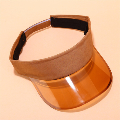 Green Adjustable Sun Visor Cap With UV50+ Colored Jacquard Elastic Tape