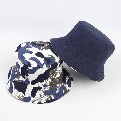 Retro Camouflage Basin Hat Fisherman Bucket cap Double Sided Wear Foldable