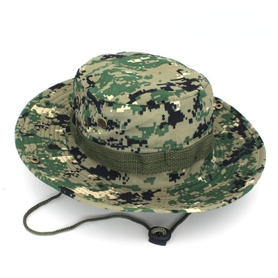 Military Camouflage Mesh Boonie Bucket Cap For Hunting Hiking Climbing