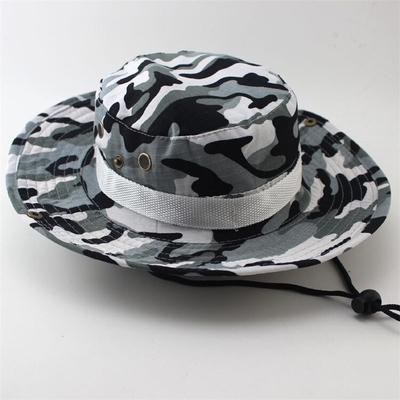 Military Camouflage Mesh Boonie Bucket Cap For Hunting Hiking Climbing