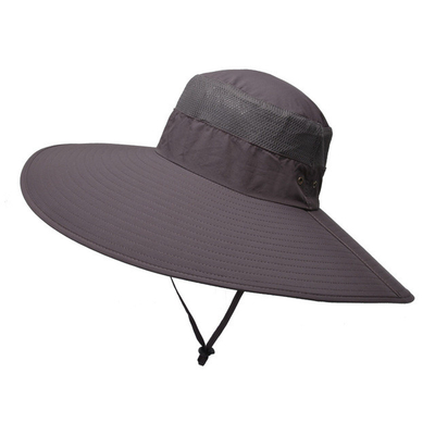 Adult Summer Beach Cap Men'S Panama Hat Big Wide Brim Waterproof