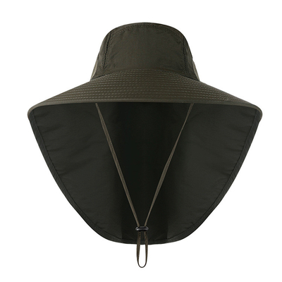 New Outdoor Fisherman Hat for Men Women Summer Neck Protection Visor Cap Anti UV Breathable Fishing Safari Hat