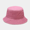 Adult Grey Red Black Fisherman Bucket Hat 100% Cotton Soft 58CM