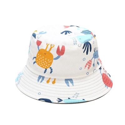 Animal Pattern Fisherman Bucket Hat 100 % Cotton Twill Summer Travel Beach Cap