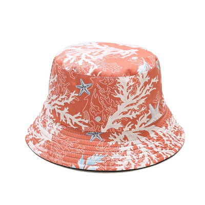 Animal Pattern Fisherman Bucket Hat 100 % Cotton Twill Summer Travel Beach Cap