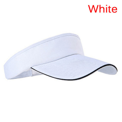 Adjustable Sunbonnet Sun Visor Cap With Colored Jacquard Elastic Tape