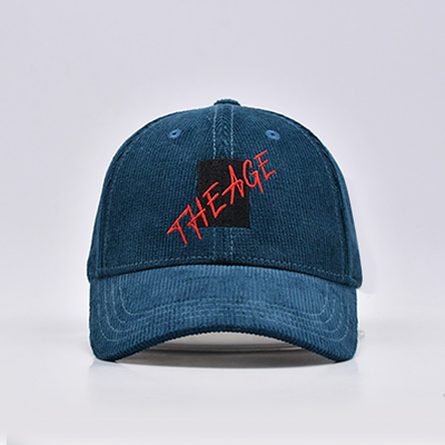 6 Panel Outdoor Baseball Cap Custom Color And Size Unisex Corduroy Fabric