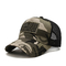 Army Green Cotton Baseball Hat 3D Embroidered Curved Double Row Plastic Back Closure Trucker Cap