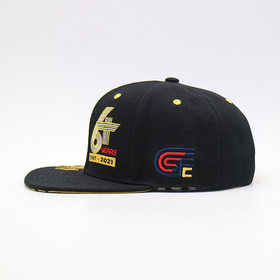 Unisex Acrylic Plain Snapback Hat Adult Hip Hop Cap For Outdoor Leisure