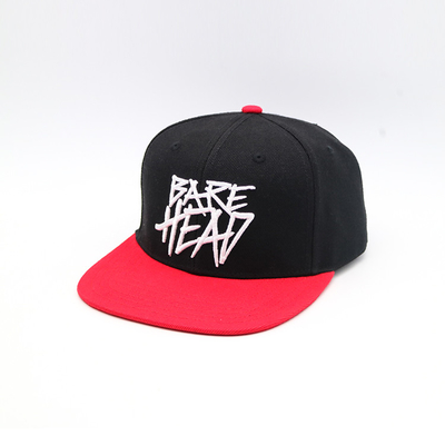 Hip Hop Flat Brim Snap Back Colorful 3D Embroidered Rapper Cap