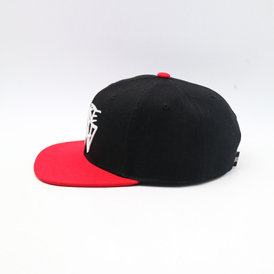Hip Hop Flat Brim Snap Back Colorful 3D Embroidered Rapper Cap