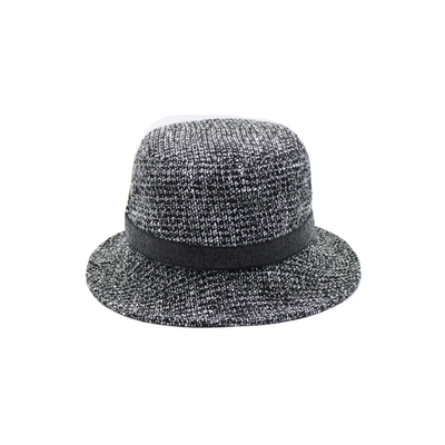 Summer Women Men Fisherman Bucket Hat Foldable 58cm Grey Color