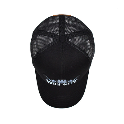 Embroidery Cotton Mesh Trucker Cap Twill Mesh Adjustable Truck Sport Hat