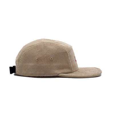 Cream Colored Corduroy Camper Cap Visor Unisex Premium Sport Hat
