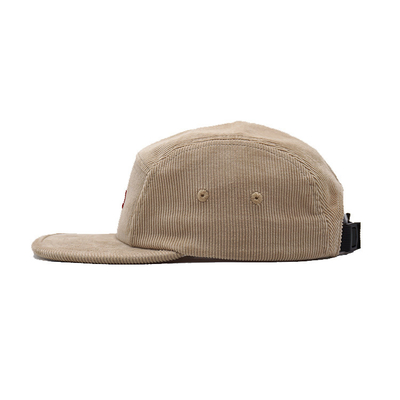 Cream Colored Corduroy Camper Cap Visor Unisex Premium Sport Hat