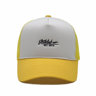 Solid Colors Lightweight Trucker Mesh Cap With Adjustable Strap Small Braid