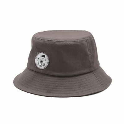 Unisex Fashion Woven Patch Bucket Hat Summer Fisherman Cap For Teens