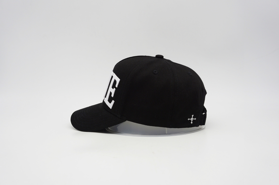 Felt Applique Embroidery Logo Structured Baseball Cap With Adjustable Low Profile