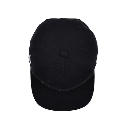 Classic Flat Brim Snapback Hats Blank Underbrim Cotton Wool Blend Flat Visor