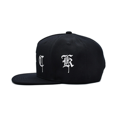 Classic Flat Brim Snapback Hats Blank Underbrim Cotton Wool Blend Flat Visor