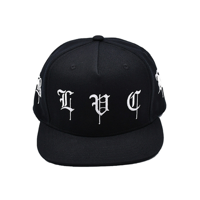 Classic Flat Brim Snapback Hats Blank Underbrim Cotton Wool Blend Flat Visor