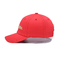 3D Embroidered Baseball Caps Leather Strap Dad Hat Unisex Adult Size Red Customize Logo