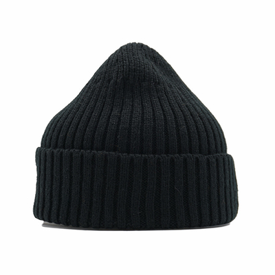 55cm Warm Knitted Cuffed Beanie Hats Winter Cuff Skull Cap For Men Women