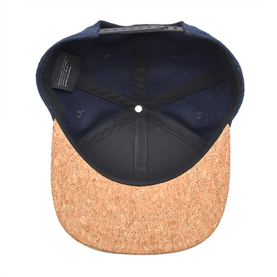 Wood Grain Frontal Color Contrast Flat Brim Snapback Hats Sunshade Summer