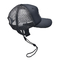 Black 5 Panel Sport Trucker Hat Polyester Mesh Back Embroidered Custom Logo