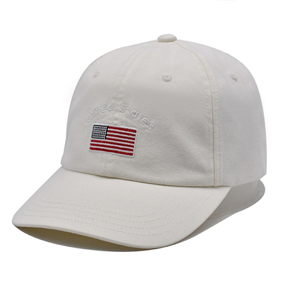 Custom American Flag Embroidered Baseball Caps 6 Panel Casual Baseball Cap Factory