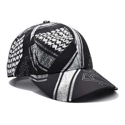 100% Polyester Black Baseball Cap Custom Full Sublimation Printing Baseball Hats