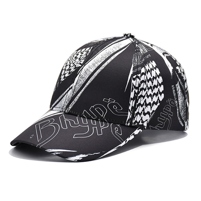 100% Polyester Black Baseball Cap Custom Full Sublimation Printing Baseball Hats