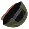 Two Tone Army Green Melton Wool Snapback Hat With Suede Brim