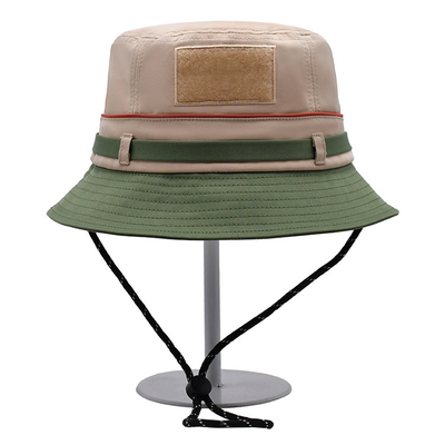 Fashion Adjustable Rope Fishing Sun Hat Custom 100% Polyester Bucket Hat