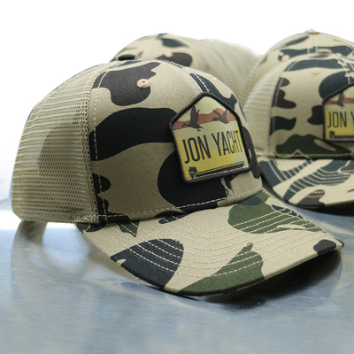Custom Gorra Camo Mesh Trucker Cap Curved Brim Tactical Trucker Hats Custom Logo
