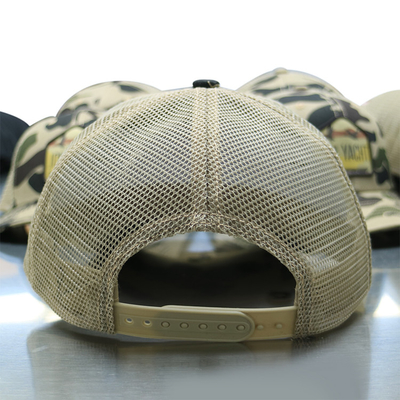 Custom Gorra Camo Mesh Trucker Cap Curved Brim Tactical Trucker Hats Custom Logo