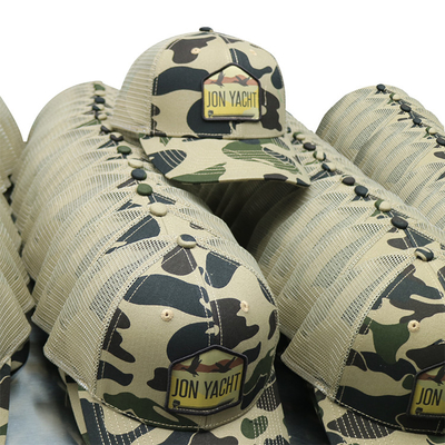 Custom Gorra Camo Mesh Trucker Cap Curved Brim Tactical Trucker Hats Custom Logo