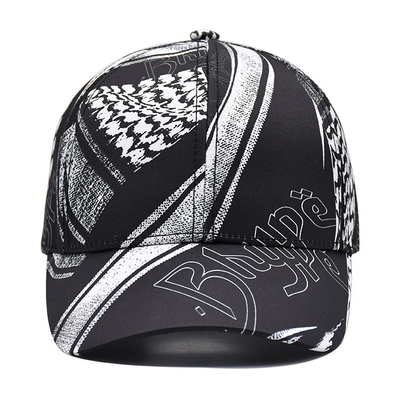 100% Polyester Black Baseball Cap Custom Full Sublimation Printing Baseball Hat