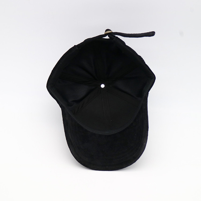 Nylon Eyelets 3D Embroidered Baseball Caps With Adjustable Strap Closure